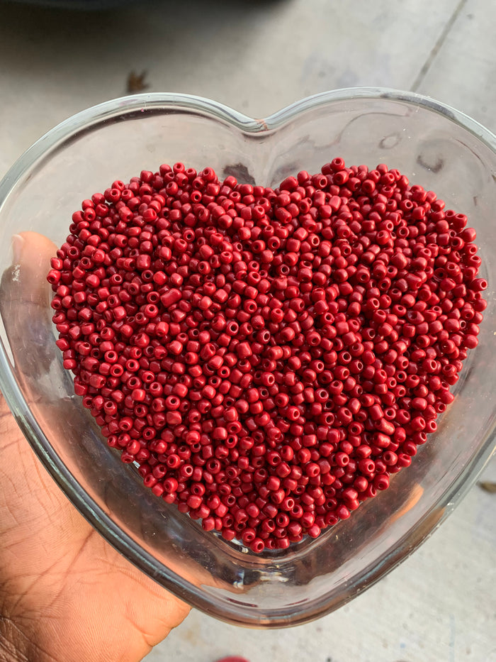 4mm- 6/0 Glass Seed Beads For Jewelry Making,  DIY Waist beads, Bracelet Necklace Earrings 225 Grams- Half Bag