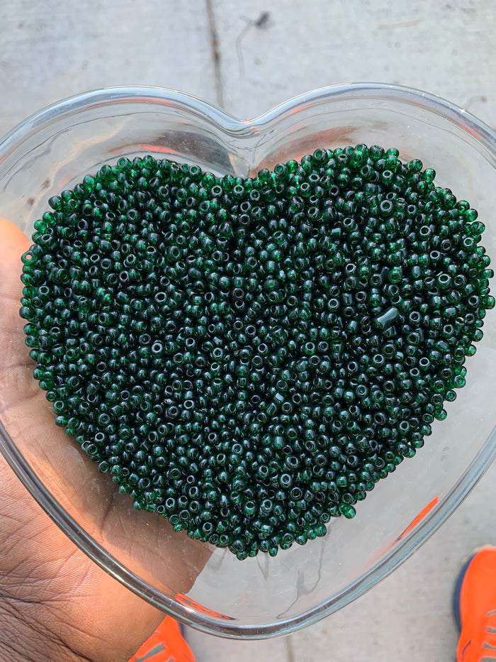 4mm- 6/0 Glass Seed Beads For Jewelry Making,  DIY Waist beads, Bracelet Necklace Earrings 225 Grams- Half Bag