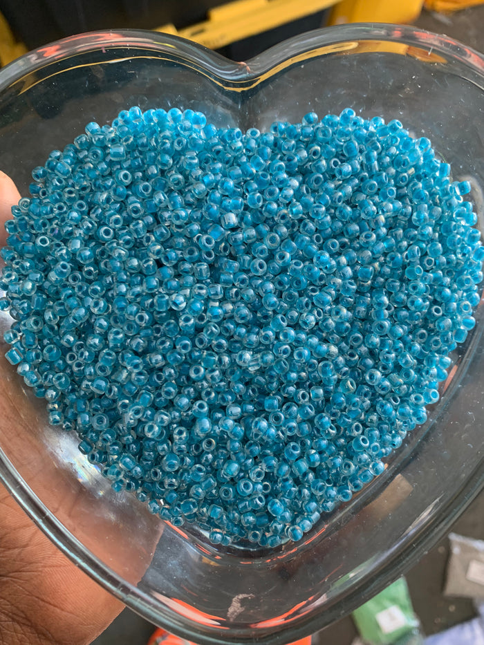 4mm- 6/0 Glass Seed Beads For Jewelry Making,  DIY Waist beads, Bracelet Necklace Earrings 225 Grams- Half Bag