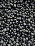 Black glass Seed Beads  Size 6/0 , 8/0, 12/0- 3mm-4mm