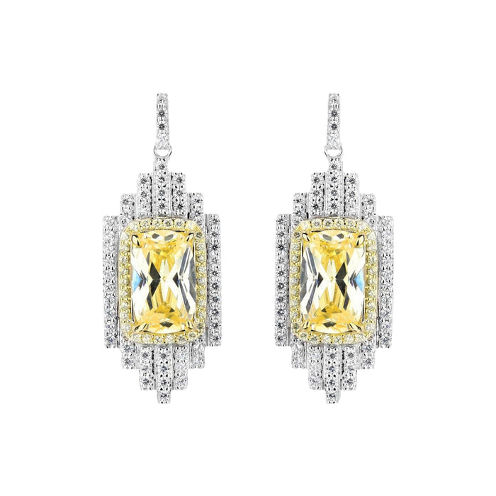 Imelda Yellow Emerald Earrings