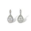 Imogène White Marquise Teardrop Drop Earrings