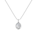 Ingrun White Oval Necklace