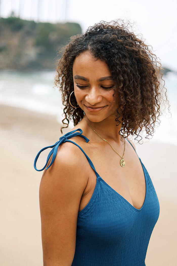 Iris One Piece | Midnight Tie Straps Swimsuit