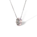 Irmtrud Pink Hollow Circular Necklace