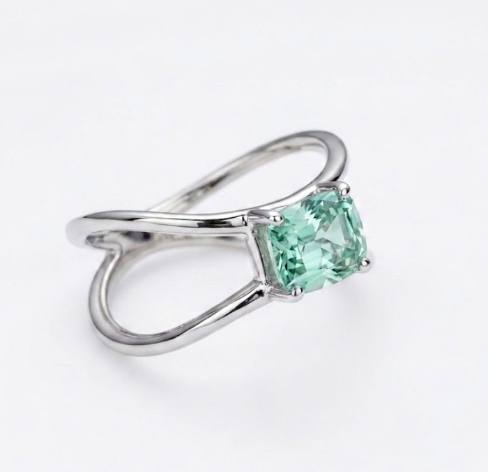 Island Green Amethyst Ring