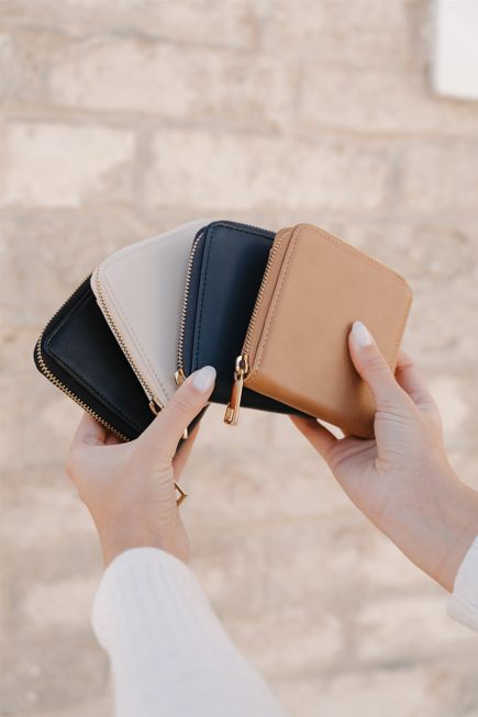 Jane Wallet | Vegan Leather Compact Wallet with Removable Coin Pouch