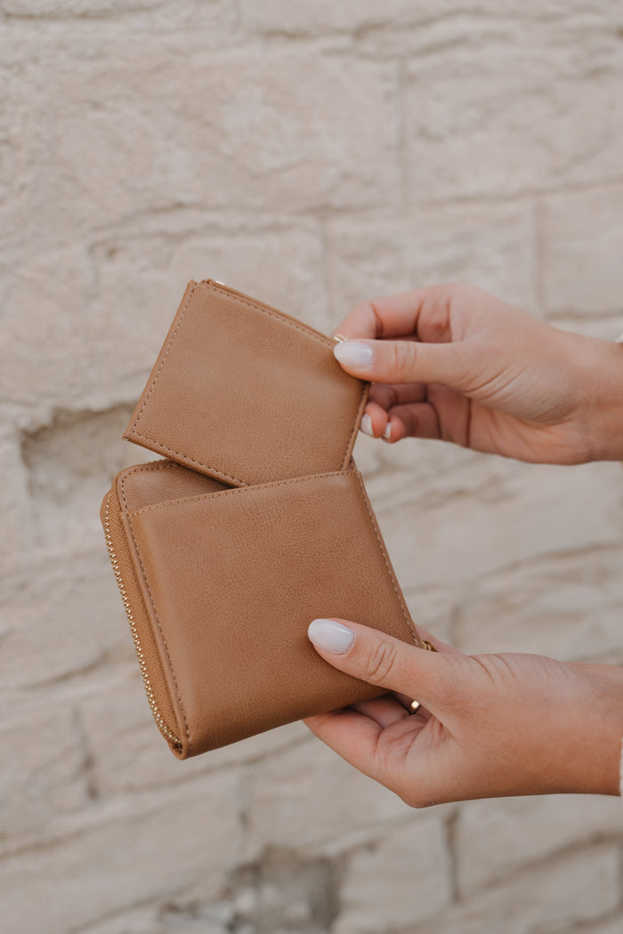 Jane Wallet | Vegan Leather Compact Wallet with Removable Coin Pouch