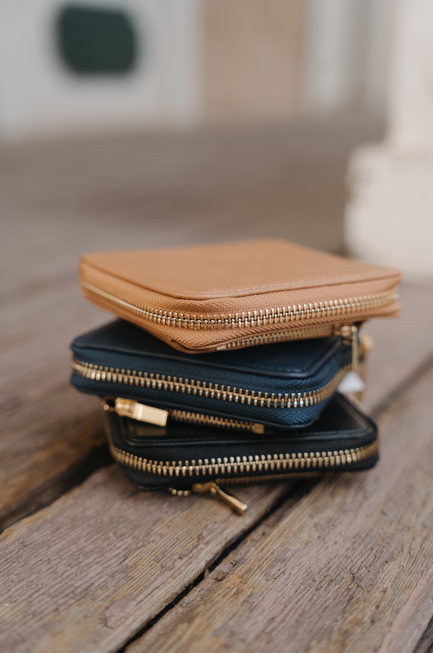 Jane Wallet | Vegan Leather Compact Wallet with Removable Coin Pouch