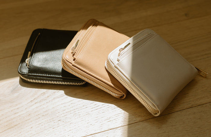 Jane Wallet | Vegan Leather Compact Wallet with Removable Coin Pouch