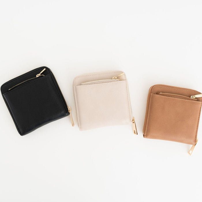 Jane Wallet | Vegan Leather Compact Wallet with Removable Coin Pouch
