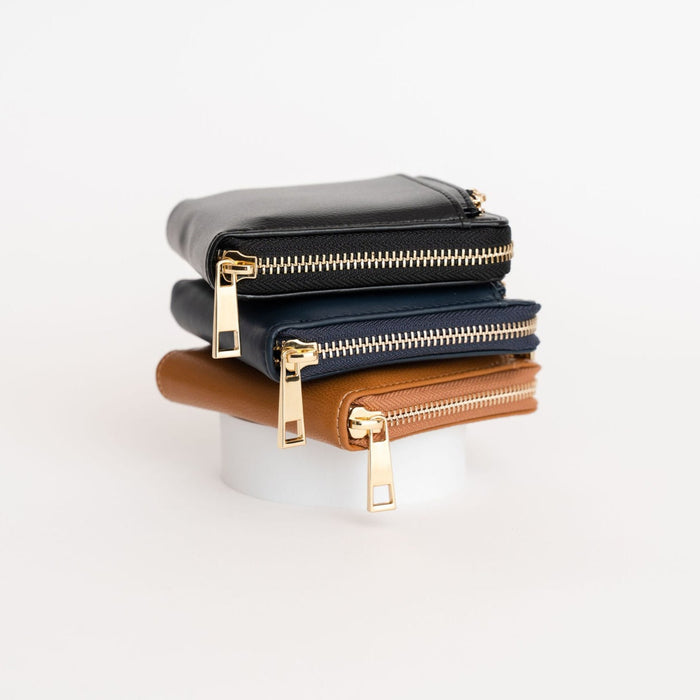 Jane Wallet | Vegan Leather Compact Wallet with Removable Coin Pouch