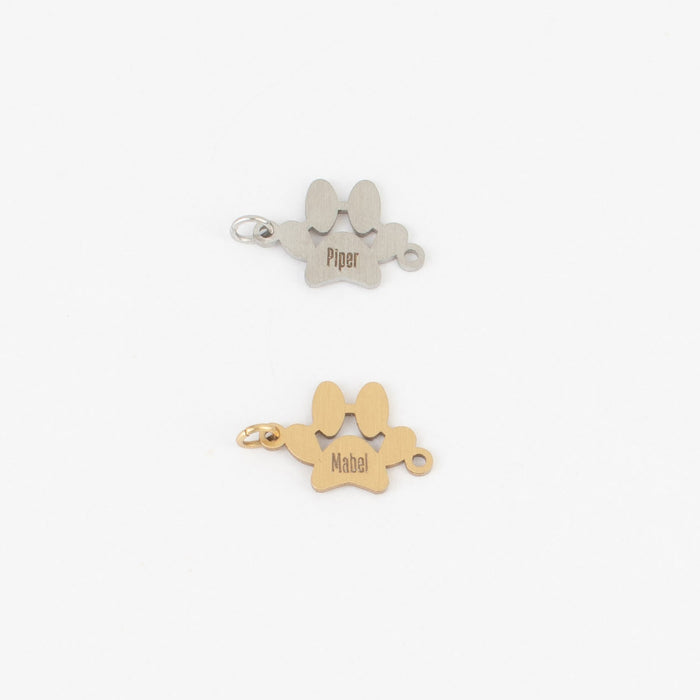 gold stainless / Side Paw Print
