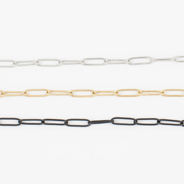 stainless / Large Oval