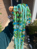 Joan ~ Green Luxury Crystal Waist Bead | 45”