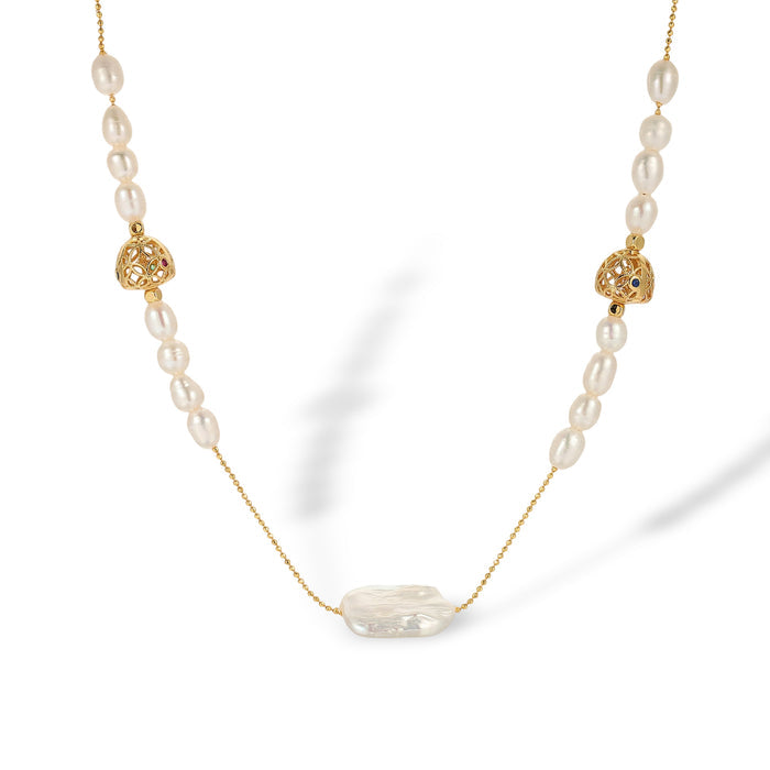 Jordanne White Baroque Pearl Necklace