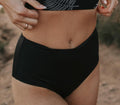Joy High Waisted Bottoms | Black Modest Swimsuit