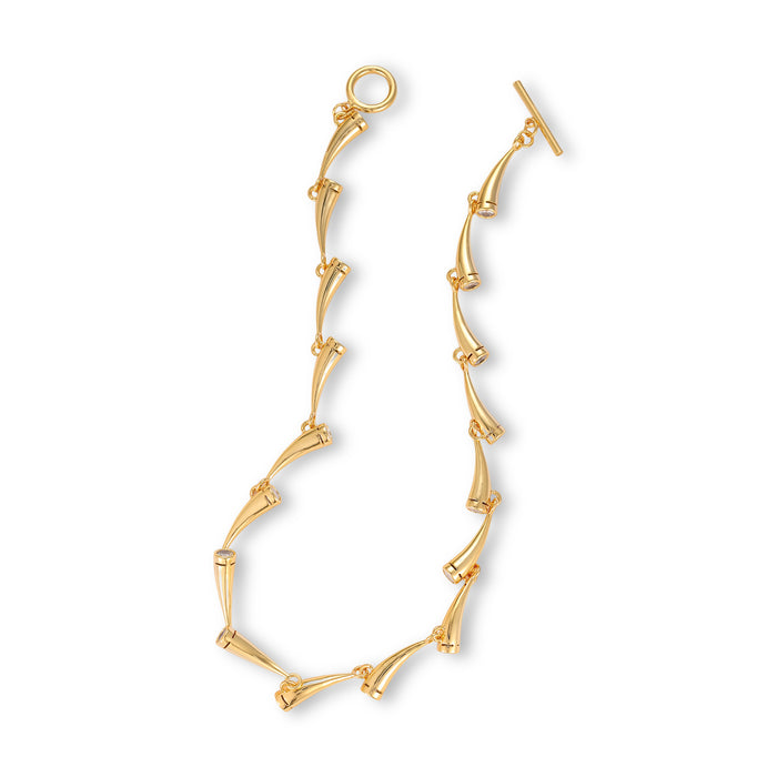 Katharina 14K Gold Conical Necklace