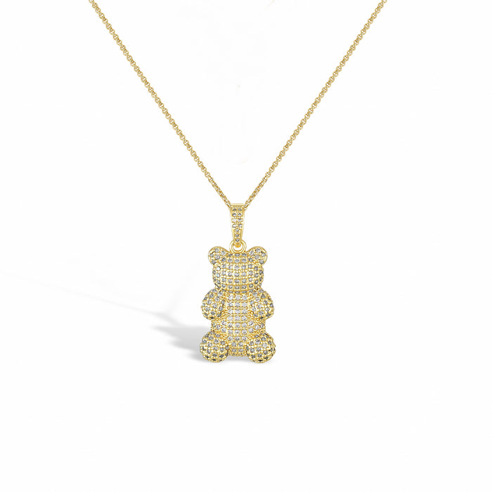 Kélyanne 18K Gold Large Bear Necklace