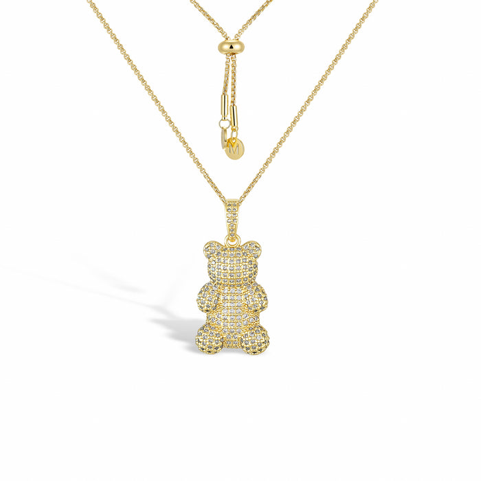 Kélyanne 18K Gold Large Bear Necklace