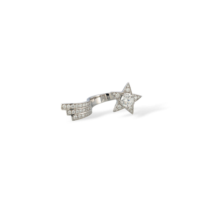 Kendra White Star Open Ring