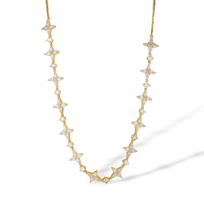 Lidia 18K Gold Starburst Pearl Necklace