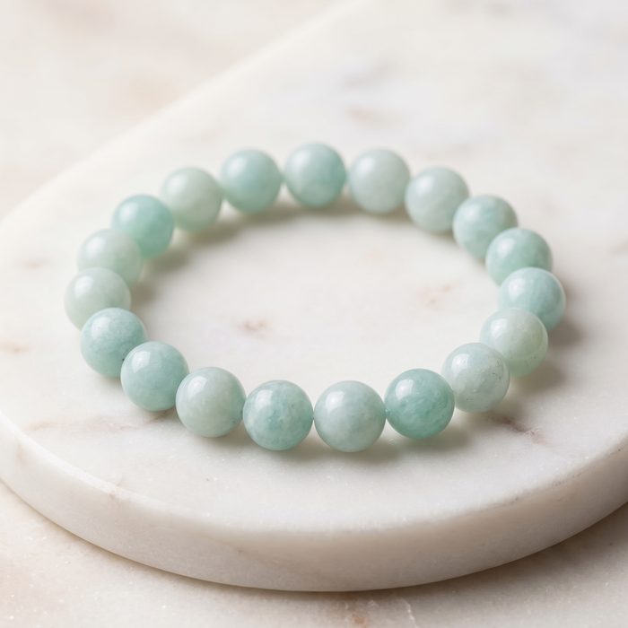 Light Amazonite 8mm Gemstone Bracelet