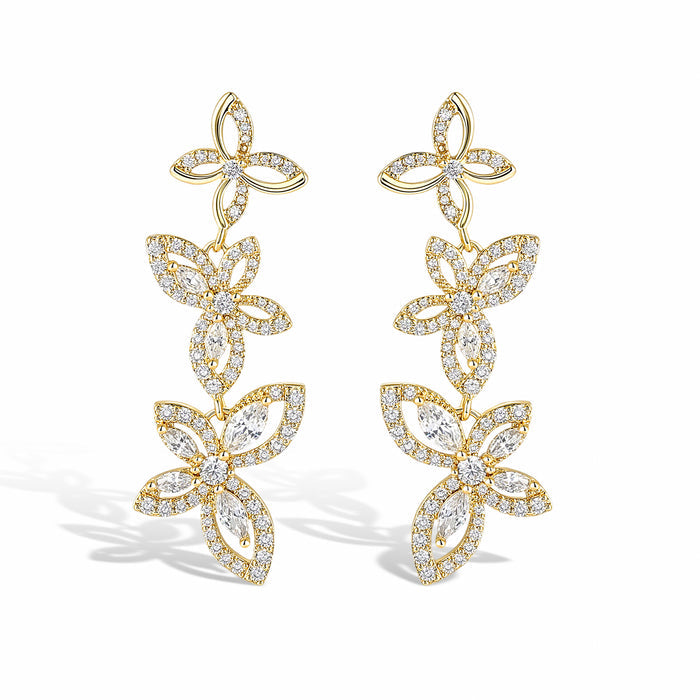Limenitis 14K Gold Butterfly Earrings