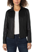 Liverpool 90's Zip Front Jacket (Black Coated)