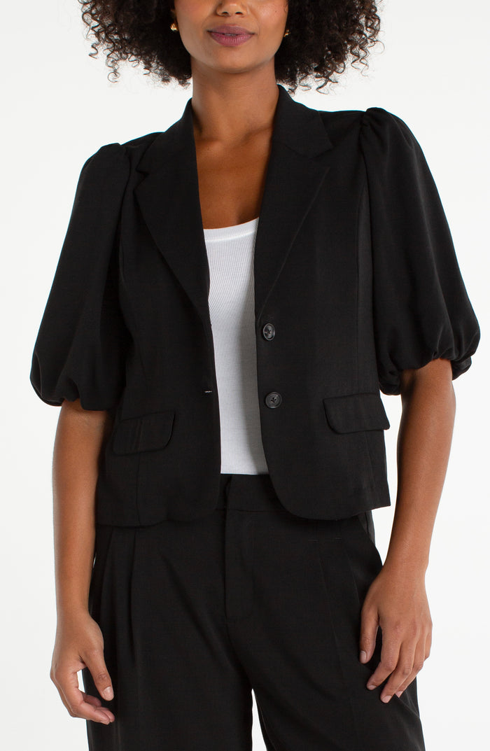 Liverpool Balloon Sleeve Blazer (Black)