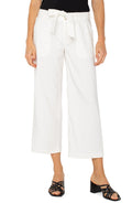 Liverpool Belted Wide Leg Crop (25" Inseam)