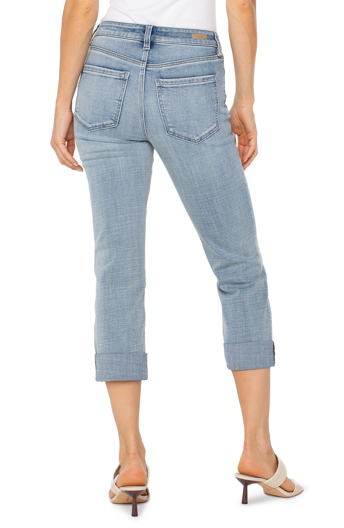 Liverpool Charlie Crop Wide Rolled Cuff (24'' Inseam) (Temescal)