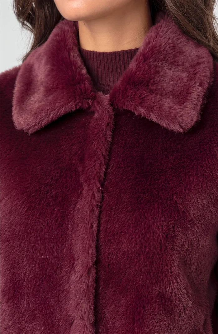 Liverpool Collared Faux Fur Jacket