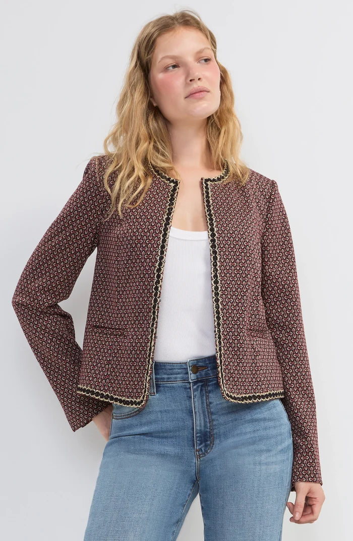 Liverpool Collarless Lady Jacket W/ Gold Trim