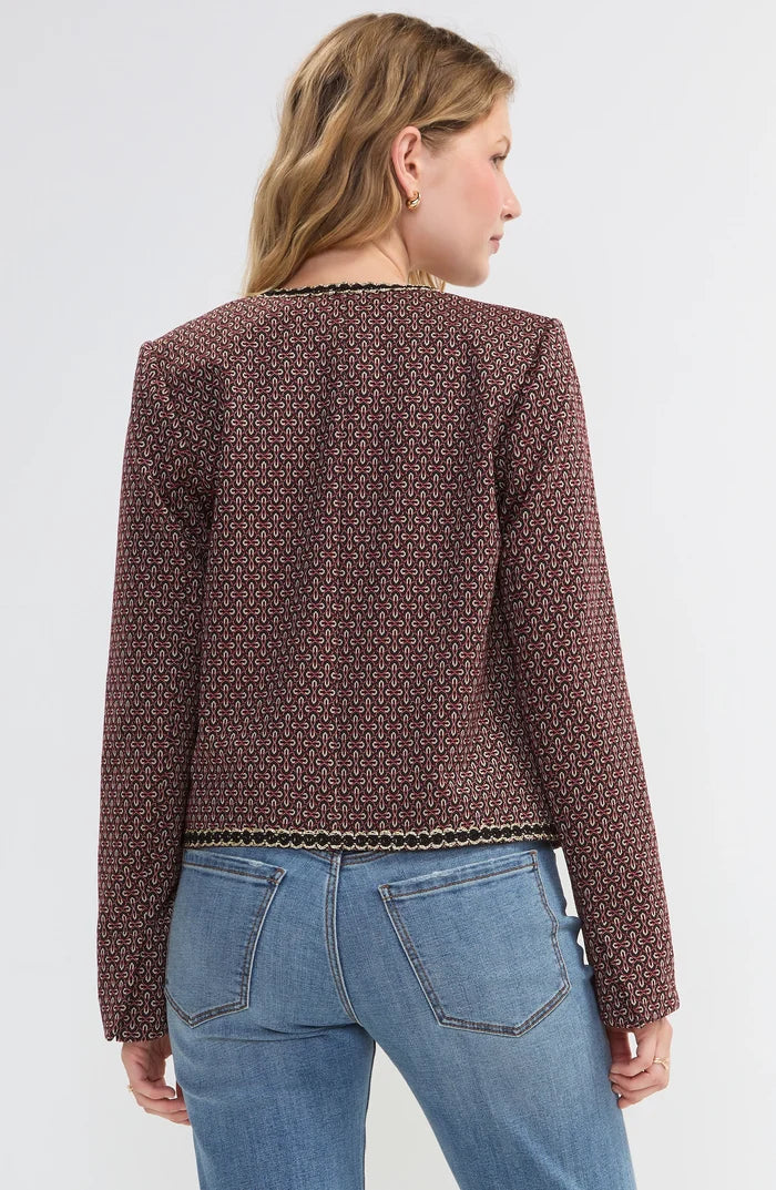 Liverpool Collarless Lady Jacket W/ Gold Trim