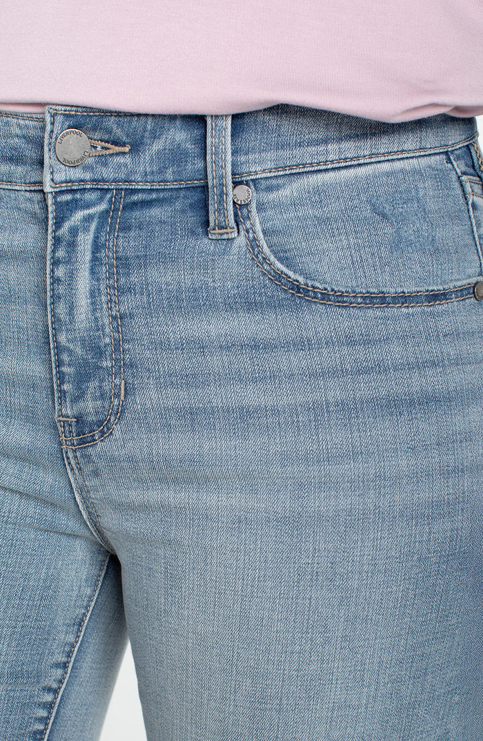 Liverpool Hannah Crop Flare W/ Cut Hem (25.5" inseam)