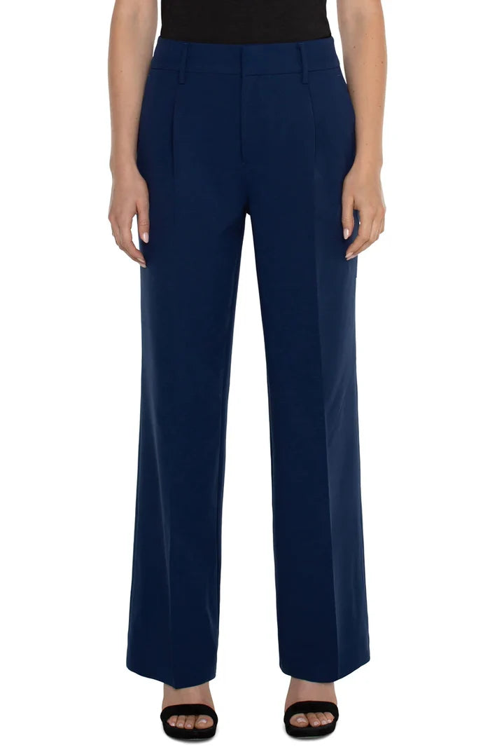 Liverpool Hi-Rise Pleated Trouser (32" inseam) (galaxy)