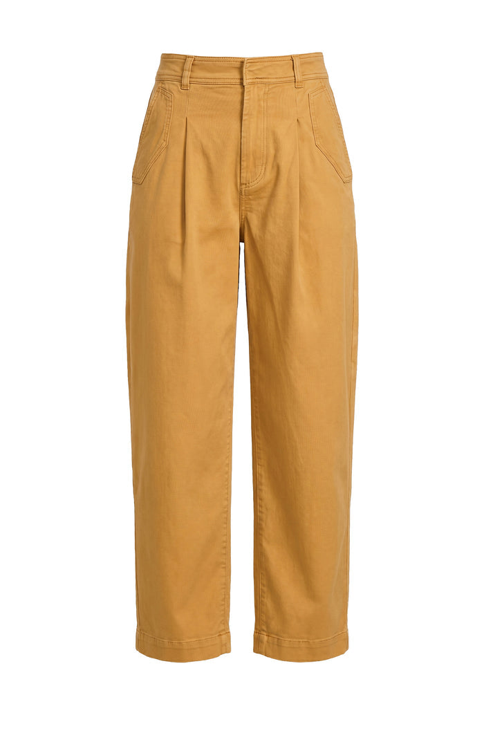 Liverpool High-Rise Pleated Trouser with Flap Pockets (28" Inseam)