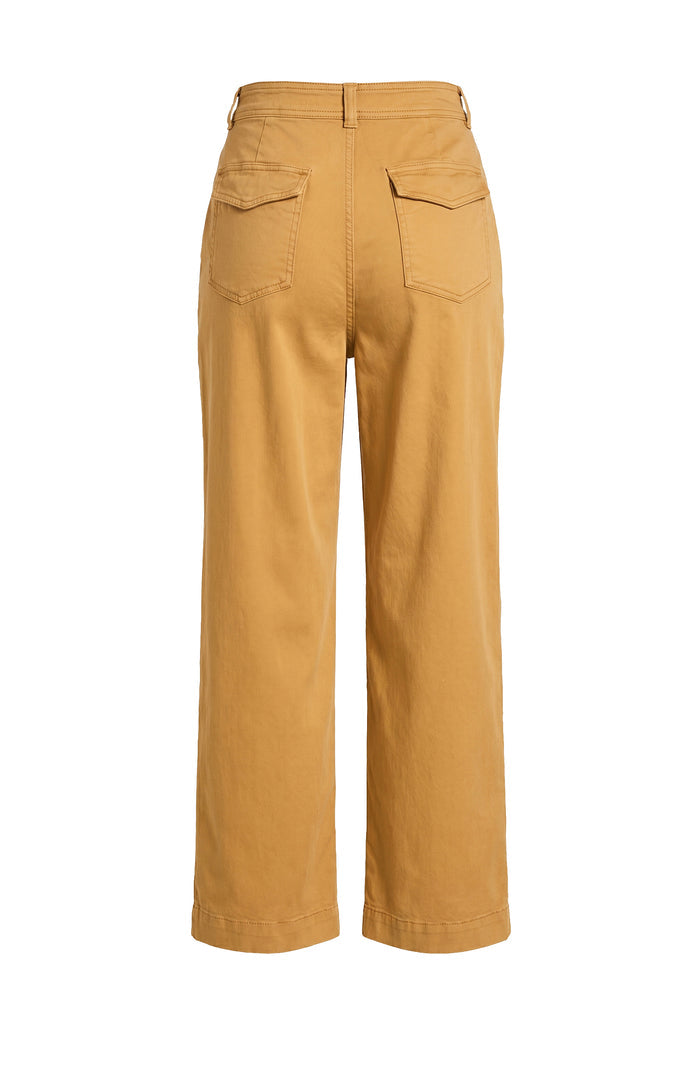 Liverpool High-Rise Pleated Trouser with Flap Pockets (28" Inseam)