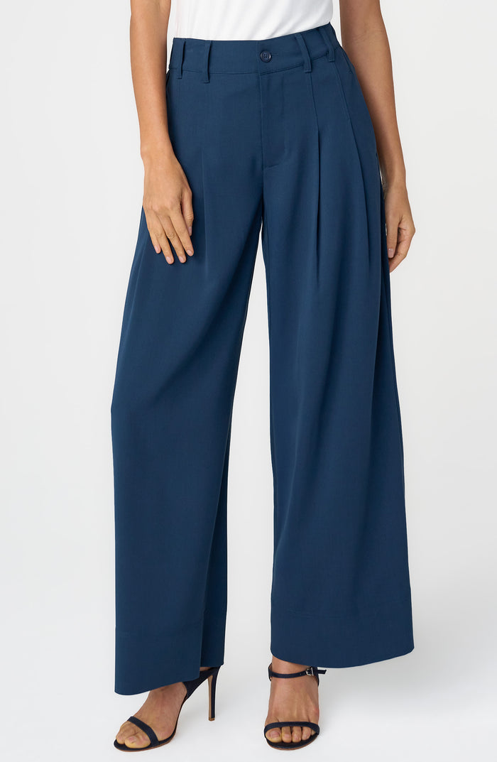 Liverpool High-Rise Pleated Wide Leg Trouser