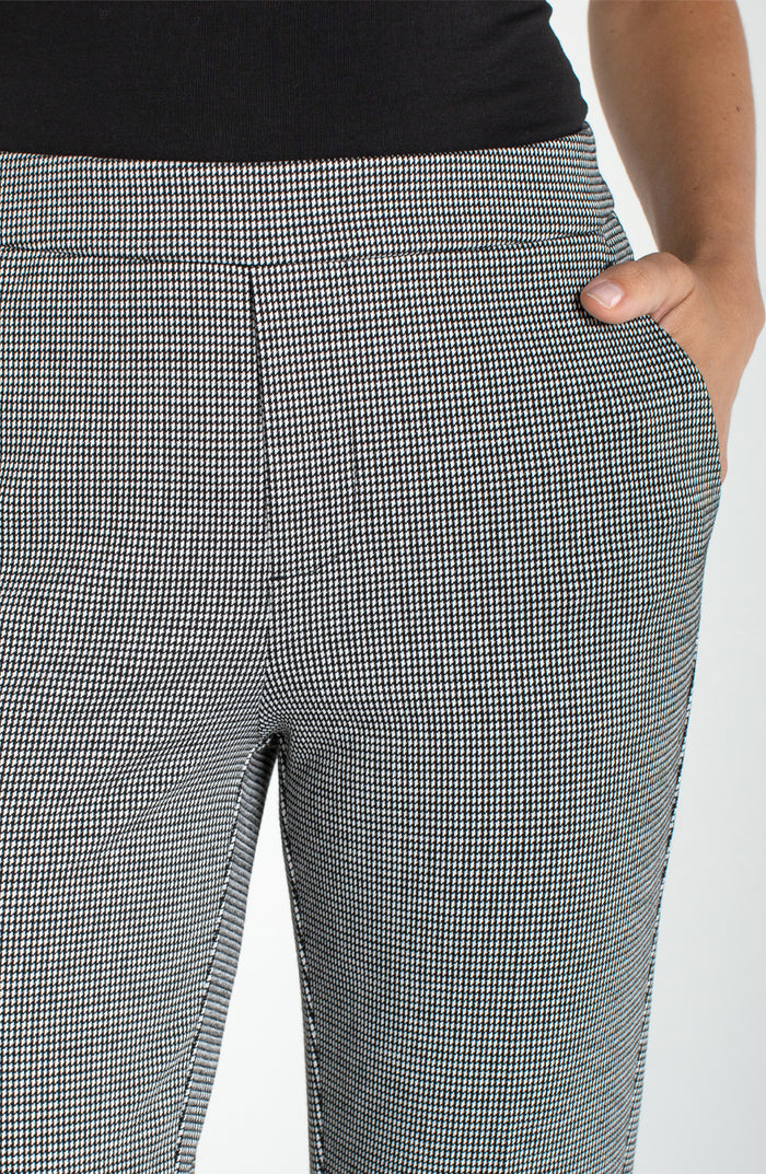 Liverpool Kayla Pullon Trouser (Black and White Mini Check)