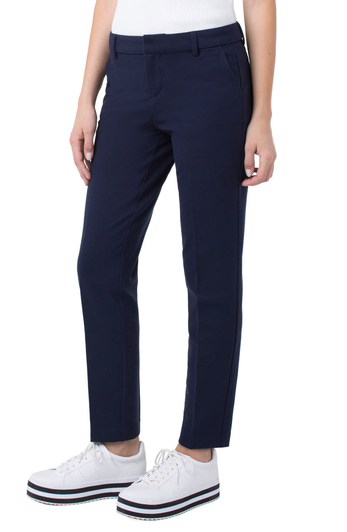 Liverpool Kelsey Knit Trouser (31" inseam) (Cadet Blue)