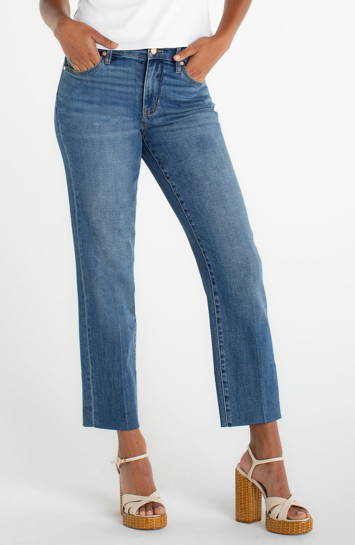 Liverpool Kennedy Crop Straight w/ Blind Hem (28" inseam) (Newport Beach)