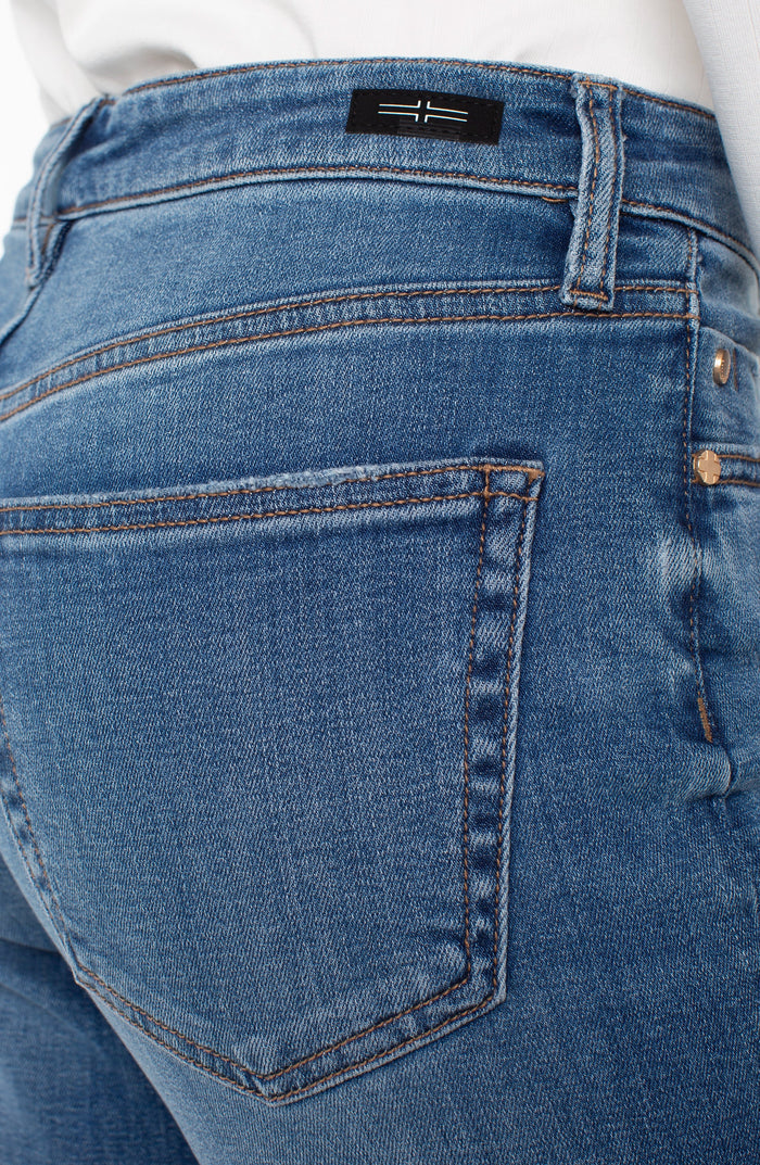Liverpool Marley Girlfriend Cuffed (30" unrolled, 27" rolled inseam) (Campus)
