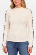 Liverpool Mock Neck Long Sleeve Sweater