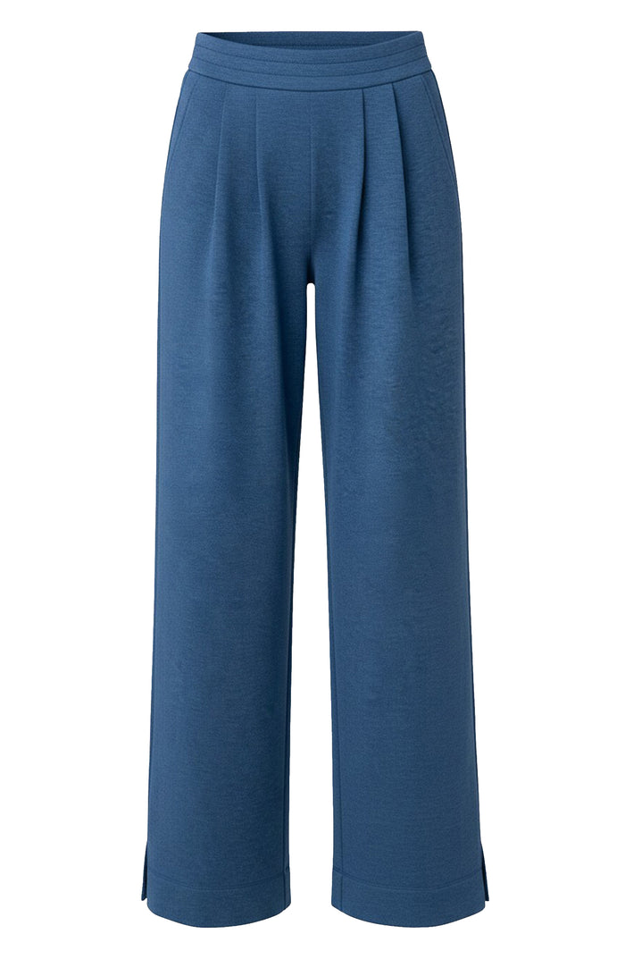 Liverpool Pull-On Pleated Wide Leg Pants (30" Inseam)
