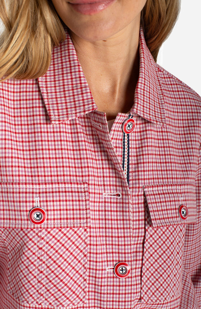 Liverpool Shacket W/ Flap Pockets