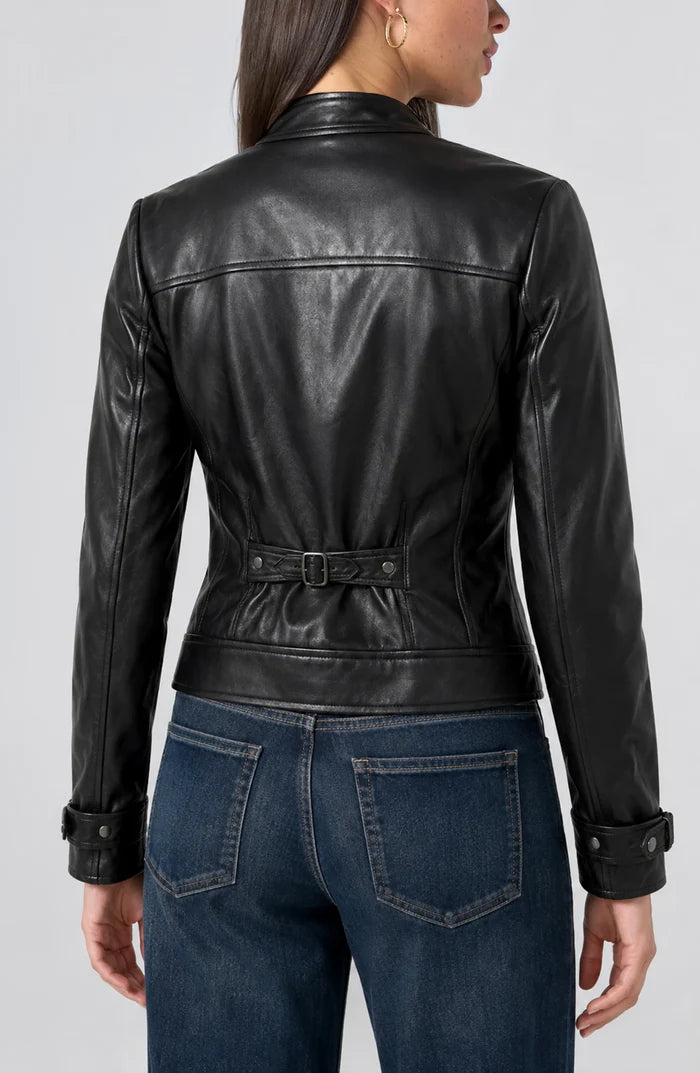 Liverpool Zip Front Moto Jacket W/ Buckle
