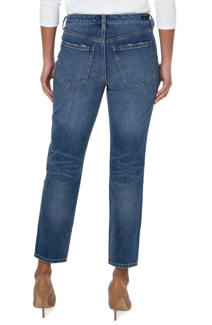 Liverpool's Hi-Rise Non-Skinny Skinny w/Exposed Button Fly (Highland Drive)
