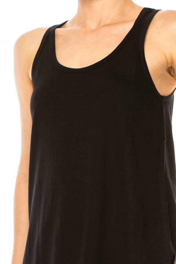 Loose Fit Cotton Tank Top Sleeveless Casual Basic